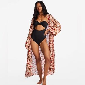 Billabong Women’s Cosmic Dreamer Cover-Up Kimono Size Small